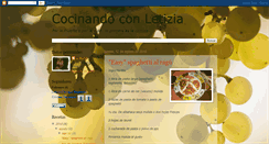Desktop Screenshot of cocinandoyfilosofandoconletizia.blogspot.com