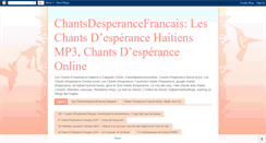 Desktop Screenshot of chantsdesperancefrancais.blogspot.com