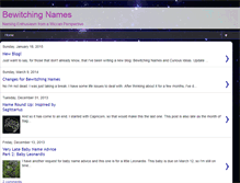 Tablet Screenshot of bewitchingnames.blogspot.com