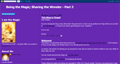 Desktop Screenshot of beingthemagic2.blogspot.com