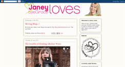 Desktop Screenshot of janeyloves.blogspot.com