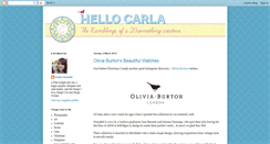 Desktop Screenshot of hello-carla.blogspot.com
