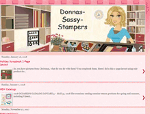 Tablet Screenshot of donnas-sassy-stampers.blogspot.com