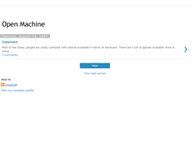 Tablet Screenshot of openmachine.blogspot.com