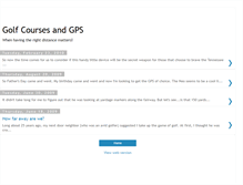 Tablet Screenshot of golfcoursesandgps.blogspot.com