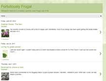 Tablet Screenshot of fortuitouslyfrugal.blogspot.com