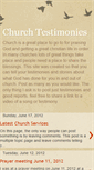 Mobile Screenshot of churchtestimonies.blogspot.com