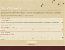 Tablet Screenshot of churchtestimonies.blogspot.com