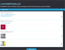 Tablet Screenshot of laicrimposalud.blogspot.com