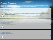 Tablet Screenshot of eventosbraganca.blogspot.com