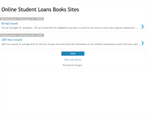 Tablet Screenshot of onlinestudentloansbookssites.blogspot.com