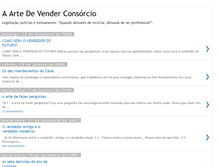Tablet Screenshot of aartedevenderconsorcio.blogspot.com
