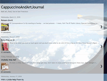 Tablet Screenshot of cappuccinoandartjournal.blogspot.com