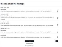 Tablet Screenshot of lostartofthemixtape.blogspot.com