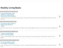 Tablet Screenshot of healthy-living-books.blogspot.com