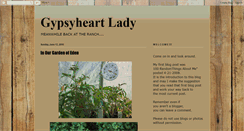 Desktop Screenshot of gypsyheartlady.blogspot.com