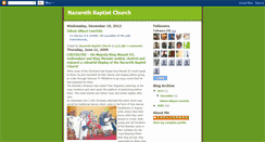 Desktop Screenshot of nazarethbaptistchurch.blogspot.com