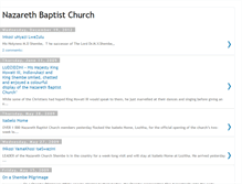 Tablet Screenshot of nazarethbaptistchurch.blogspot.com