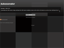 Tablet Screenshot of dukezsenator.blogspot.com