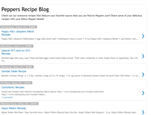 Tablet Screenshot of peppersrecipeblog.blogspot.com