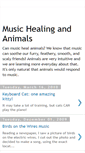 Mobile Screenshot of music-healing-and-animals.blogspot.com