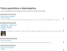 Tablet Screenshot of fisicaquantisticaebionergetica.blogspot.com