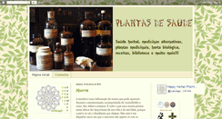 Desktop Screenshot of plantasdesaude.blogspot.com