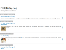 Tablet Screenshot of festplanlegging.blogspot.com