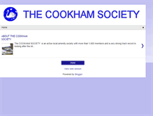 Tablet Screenshot of cookhamsociety.blogspot.com