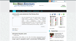 Desktop Screenshot of freebizzdirectory.blogspot.com