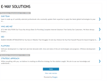 Tablet Screenshot of e-waysolutions.blogspot.com