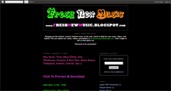 Desktop Screenshot of freshnewmusic.blogspot.com