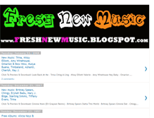 Tablet Screenshot of freshnewmusic.blogspot.com