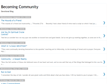 Tablet Screenshot of becomingcommunity.blogspot.com