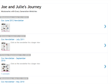 Tablet Screenshot of joeandjuliecox.blogspot.com