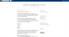 Desktop Screenshot of nokiafirmware.blogspot.com