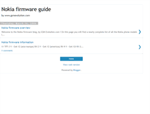 Tablet Screenshot of nokiafirmware.blogspot.com