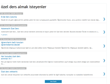 Tablet Screenshot of ozel-ders-almak-isteyenler.blogspot.com