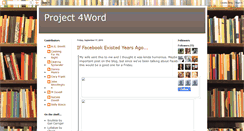 Desktop Screenshot of project4word.blogspot.com