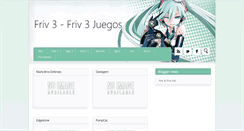 Desktop Screenshot of friv3-juegos.blogspot.com