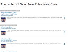 Tablet Screenshot of perfectwomanbreastenhancementcream.blogspot.com