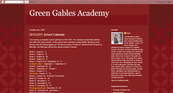 Desktop Screenshot of greengablesacademy.blogspot.com