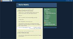 Desktop Screenshot of pautapronta.blogspot.com