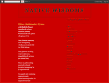 Tablet Screenshot of nativewisdoms.blogspot.com