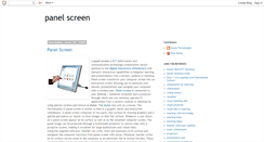 Desktop Screenshot of panelscreen.blogspot.com