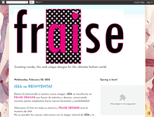 Tablet Screenshot of fraisedesigns.blogspot.com