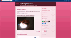 Desktop Screenshot of anythinggorgeous.blogspot.com