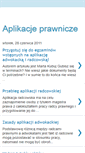 Mobile Screenshot of aplikacjeprawnicze.blogspot.com