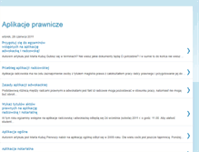 Tablet Screenshot of aplikacjeprawnicze.blogspot.com