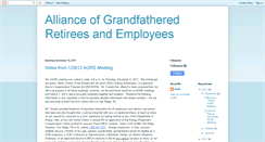 Desktop Screenshot of allianceofgfretireesemployees.blogspot.com